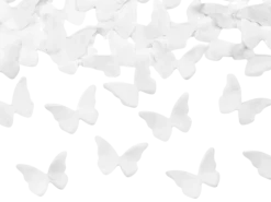 Tube à papillons blancs 20 cm – canon à papillons en papier pour mariage et cérémonie