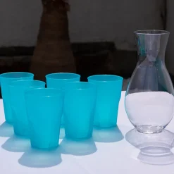 Verre à cocktail bleu turquoise 35cl (Lot de 20)