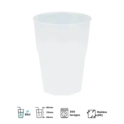Verre à cocktail 35cl Effet Givré (Lot de 20)