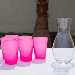 Verre à cocktail rose fuchsia 35cl (Lot de 20)