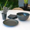 Verre Conique PP minéral Gris Anthracite 33cl