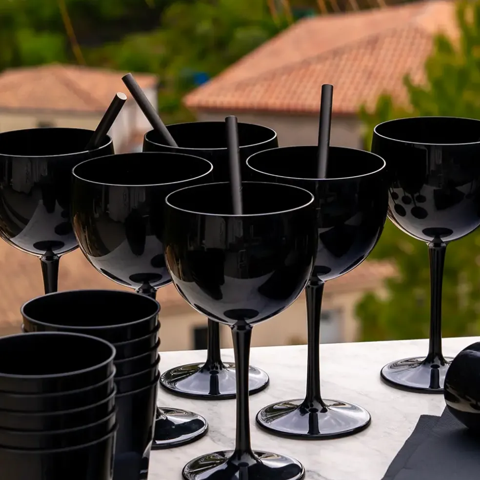 Verre Piscine Noir 40cl