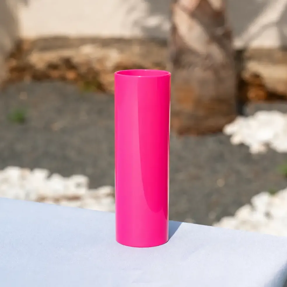 Verre tube incassable Rose 22cl