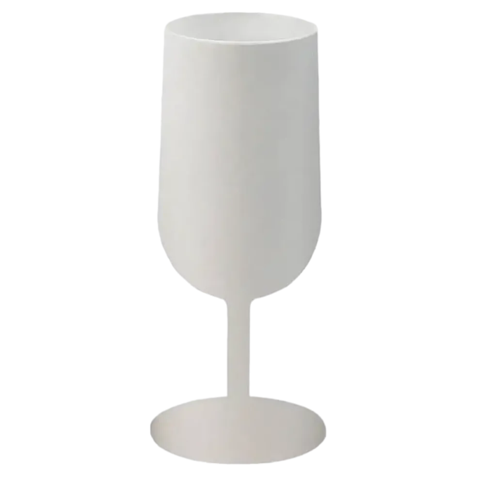 Verre à Vin Ecocup Blanc 12cl (18cl ras bord) Réutilisable - Type Vin, Dégustation, Apéritif