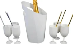 Verre à Vin Ecocup Blanc 12cl (18cl ras bord) Réutilisable - Type Vin, Dégustation, Apéritif