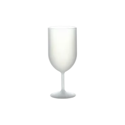 Verre à Vin Ecocup Effet Givré 12cl (18cl ras bord) Réutilisable - Type Vin, Dégustation, Apéritif